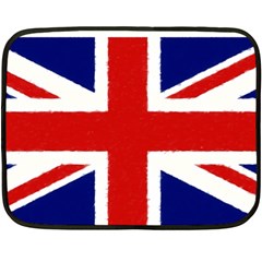 Union Jack Pencil Art Double Sided Fleece Blanket (mini)  by picsaspassion