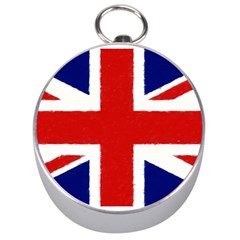 Union Jack Pencil Art Silver Compasses by picsaspassion