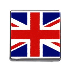 Union Jack Watercolor Drawing Art Memory Card Reader (square) by picsaspassion