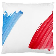 France Flag, Banner Watercolor Painting Art Large Flano Cushion Case (two Sides)