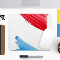 Tricolor Banner Watercolor Painting Art Large Mousepads by picsaspassion