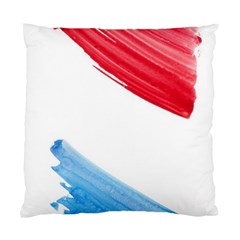 Tricolor Banner Watercolor Painting Art Standard Cushion Case (one Side)