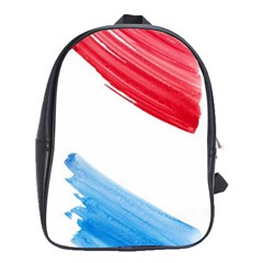 Tricolor Banner Watercolor Painting Art School Bag (xl) by picsaspassion