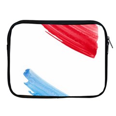 Tricolor Banner Watercolor Painting Art Apple Ipad 2/3/4 Zipper Cases by picsaspassion