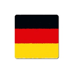 German Flag, Banner Deutschland, Watercolor Painting Art Square Magnet by picsaspassion