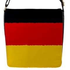 German Flag, Banner Deutschland, Watercolor Painting Art Flap Messenger Bag (s) by picsaspassion