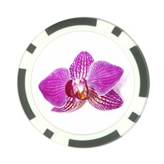 Lilac Phalaenopsis Aquarel  watercolor art painting Poker Chip Card Guard (10 pack)