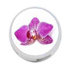 Lilac Phalaenopsis Aquarel  Watercolor Art Painting 4-port Usb Hub (one Side) by picsaspassion