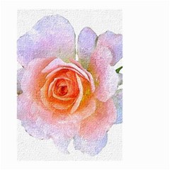 Pink Rose Flower, Floral Oil Painting Art Small Garden Flag (two Sides) by picsaspassion