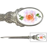 Pink Rose flower, floral watercolor aquarel painting art Letter Openers Front