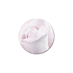 Rose Pink Flower  Floral Pencil Drawing Art Golf Ball Marker (4 Pack) by picsaspassion
