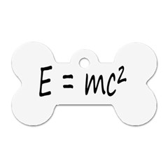 E=mc2 Gravity Formula Physics Dog Tag Bone (one Side) by picsaspassion