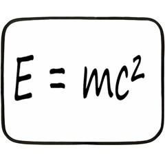 E=mc2 Gravity Formula Physics Double Sided Fleece Blanket (mini)  by picsaspassion