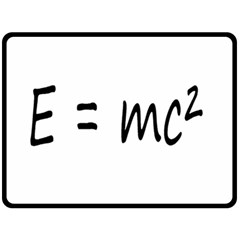 E=mc2 Gravity Formula Physics Fleece Blanket (large)  by picsaspassion