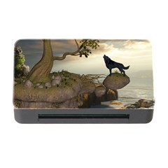 The Lonely Wolf On The Flying Rock Memory Card Reader With Cf by FantasyWorld7