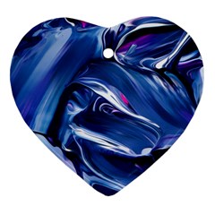 Abstract Acryl Art Heart Ornament (Two Sides)