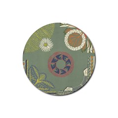 Artnouveau18 Rubber Coaster (round)  by NouveauDesign