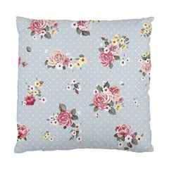 Floral Blue Standard Cushion Case (one Side)