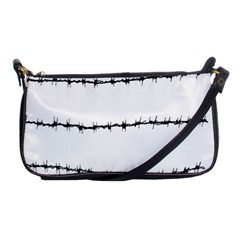 Barbed Wire Black Shoulder Clutch Bags by Mariart