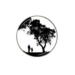 Black Father Daughter Natural Hill Hat Clip Ball Marker