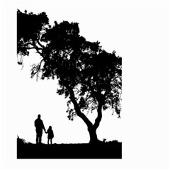 Black Father Daughter Natural Hill Large Garden Flag (two Sides)
