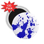 Blue Plaint Splatter 2.25  Magnets (100 pack)  Front