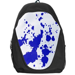 Blue Plaint Splatter Backpack Bag