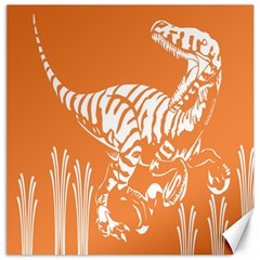 Animals Dinosaur Ancient Times Canvas 16  X 16   by Mariart