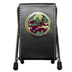 Camuflage Flag Green Purple Grey Pen Holder Desk Clocks Front