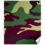 Camuflage Flag Green Purple Grey Canvas 20  x 24   19.57 x23.15  Canvas - 1