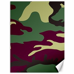 Camuflage Flag Green Purple Grey Canvas 36  X 48  