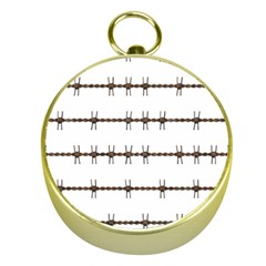 Barbed Wire Brown Gold Compasses
