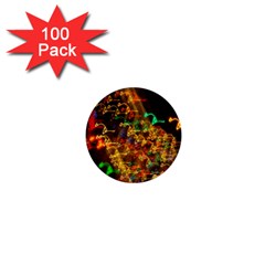 Christmas Tree Light Color Night 1  Mini Buttons (100 Pack)  by Mariart