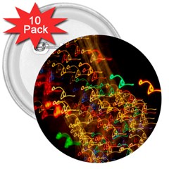 Christmas Tree Light Color Night 3  Buttons (10 Pack) 