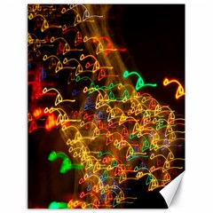 Christmas Tree Light Color Night Canvas 18  X 24   by Mariart