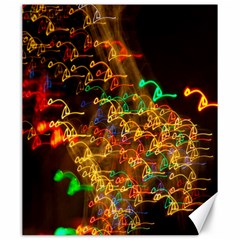 Christmas Tree Light Color Night Canvas 20  X 24  