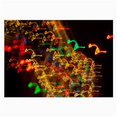 Christmas Tree Light Color Night Large Glasses Cloth (2-side)