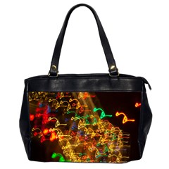 Christmas Tree Light Color Night Office Handbags (2 Sides) 