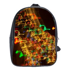 Christmas Tree Light Color Night School Bag (xl)
