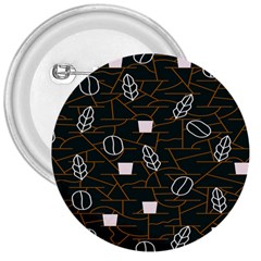 Espresso Cofee Glass Line Chevron 3  Buttons by Mariart