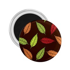 Autumn Leaves Pattern 2.25  Magnets