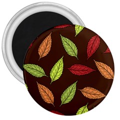 Autumn Leaves Pattern 3  Magnets