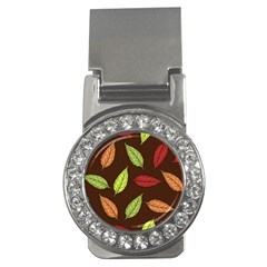 Autumn Leaves Pattern Money Clips (cz)  by Mariart