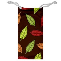 Autumn Leaves Pattern Jewelry Bag