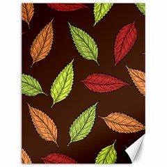 Autumn Leaves Pattern Canvas 12  x 16  