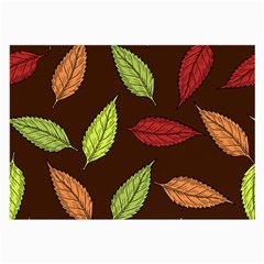 Autumn Leaves Pattern Large Glasses Cloth (2-Side)