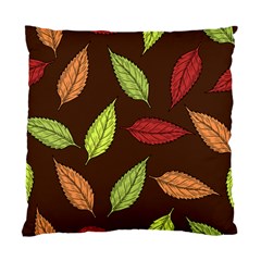 Autumn Leaves Pattern Standard Cushion Case (two Sides) by Mariart