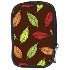 Autumn Leaves Pattern Compact Camera Cases by Mariart