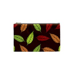 Autumn Leaves Pattern Cosmetic Bag (Small) 