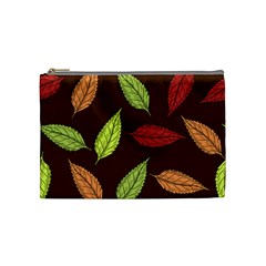 Autumn Leaves Pattern Cosmetic Bag (medium) 